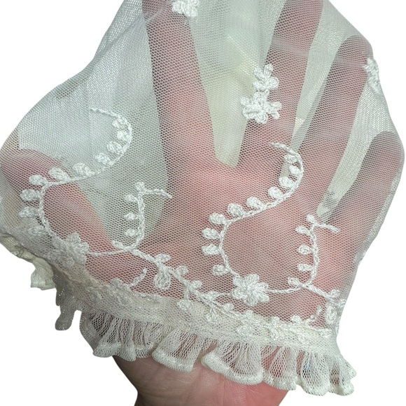 NWOT Free People Stevie Sheer Lace Ivory Maxi Dress xs - Picture 7 of 15